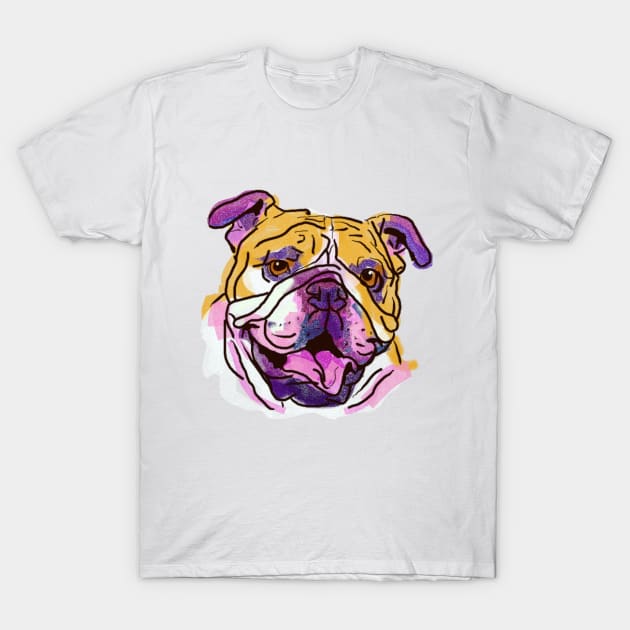 The Bulldog Love of My Life T-Shirt by lalanny